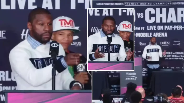 The command Floyd Mayweather tells 'The Money Team' when ordering them to attack